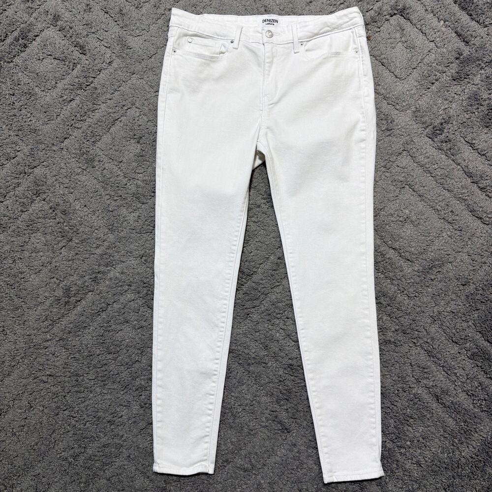 DENIZEN Levis womens Mid rise jegging size 15/32 stretch solid white denim